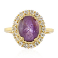 Anello in argento con Rubino Stellato Channapatna