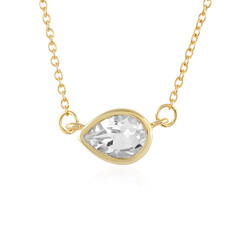 Collana in argento con Topazio Bianco