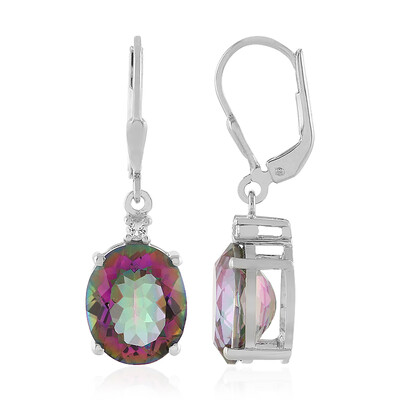 Orecchini in argento con Quarzo Mistico