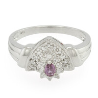 Anello in argento con Zaffiro Ceylon Porpora (non riscaldato)