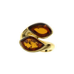 Anello in argento con Ambra Baltica
