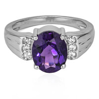 Anello in argento con Ametista Siberiana