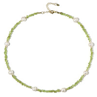 Collana in argento con Peridoto (Riya)