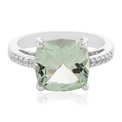 Anello in argento con Ametista Verde