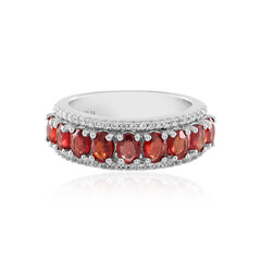 Anello in argento con Rubino Tanzania