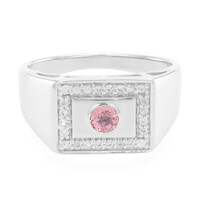 Anello in argento con Zaffiro Padparadscha