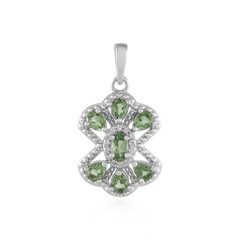 Ciondolo in argento con Apatite Verde