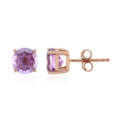 Orecchini in argento con Ametista Rose de France
