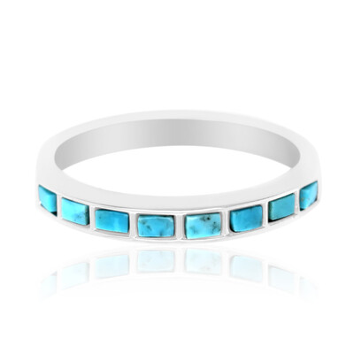 Anello in argento con Turchese Kingman (Anne Bever)