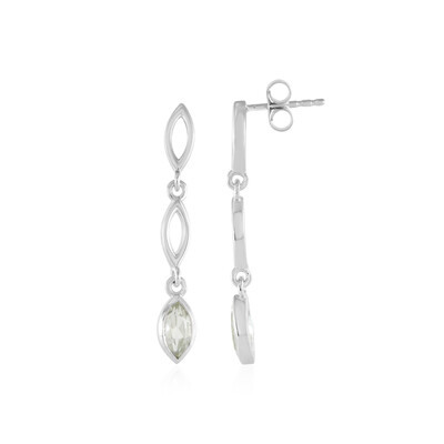 Orecchini in argento con Ametista Verde