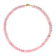 Collana in argento con Quarzo Rosa