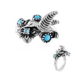 Anello in argento con Turchese Sleeping Beauty (Desert Chic)
