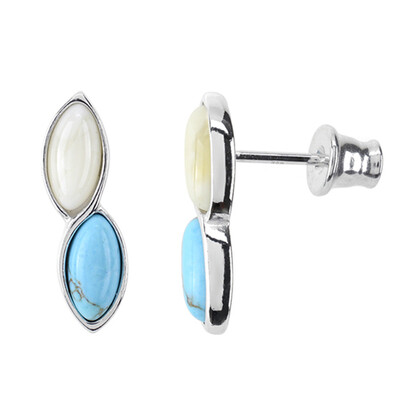 Orecchini in argento con Turchese (dagen)