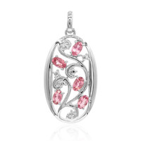 Ciondolo in argento con Tormalina Rosa (VIENNA 1903)