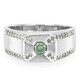 Anello da uomo in argento con Diamante Fancy