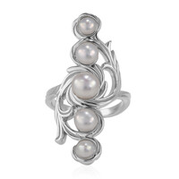 Anello in argento con Perla di Acqua Dolce (TPC)