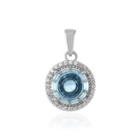 Ciondolo in argento con Topazio Blu Cielo