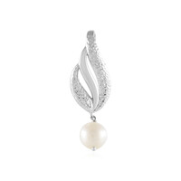 Ciondolo in argento con Perla d'Acqua Dolce Bianca