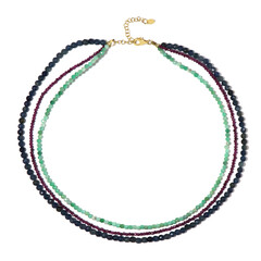 Collana in argento con Smeraldo Brasiliano