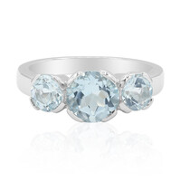 Anello in argento con Topazio Blu Cielo