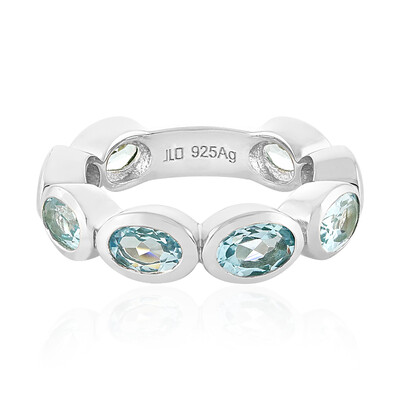 Anello in argento con Topazio Blu Cielo