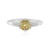 Anello in argento con Berillo Giallo