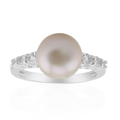Anello in argento con Perla di Acqua Dolce