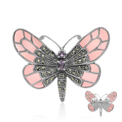 Spilla in argento con Ametista