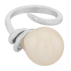 Anello in argento con Perla di Acqua Dolce