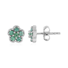 Orecchini in argento con Smeraldo Russo