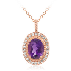 Collana in argento con Ametista del Marocco