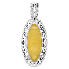 Ciondolo in argento con Ambra Baltica