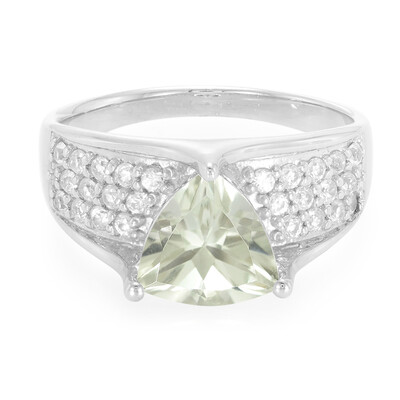 Anello in argento con Ametista Verde