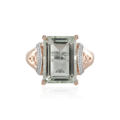 Anello in argento con Ametista Verde