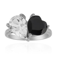 Anello in argento con Topazio Bianco