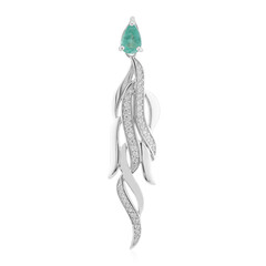 Ciondolo in argento con Smeraldo Colombiano (SAELOCANA)