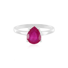 Anello in argento con Rubino del Madagascar