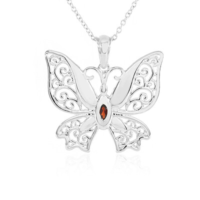 Collana in argento con Granato Mozambico
