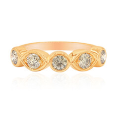 Anello in oro con Diamante Rose de France SI1 di Argyle
