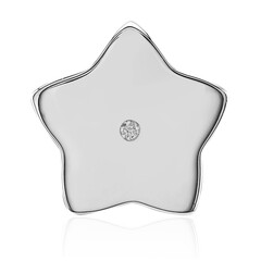 Charm in argento con Diamante SI1 (G)