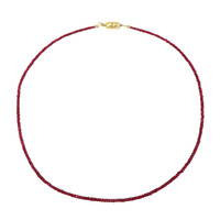 Collana in argento con Spinello Rosso (Adela Silber)