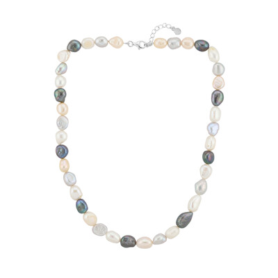 Collana in argento con Perla di Acqua Dolce (TPC)