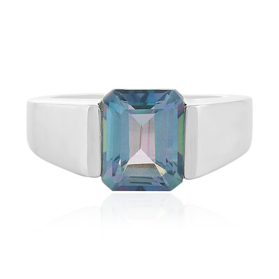 Anello in argento con Quarzo Oceano