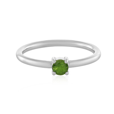 Anello in argento con Zircone Ceylon Verde