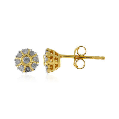 Orecchini in argento con Diamante I4 (J)