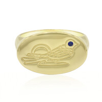 Anello in argento con Zaffiro Blu