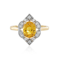 Anello in oro con Berillo Giallo
