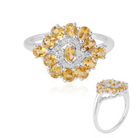 Anello in argento con Citrino