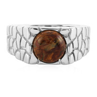 Anello in argento con Pietersite Dorata