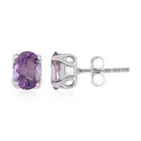 Orecchini in argento con Ametista Rose de France